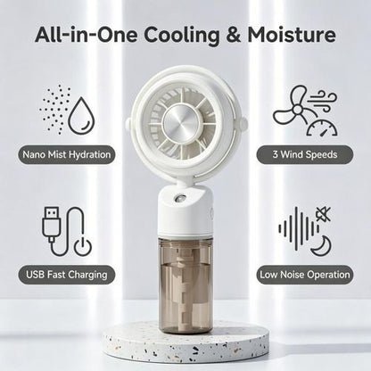 Portable Misting Handheld Fan with Water Spray