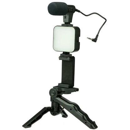 Professional Vlogging Kit with Tripod, Microphone