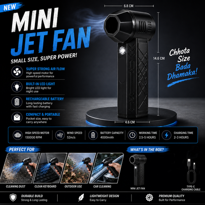 Portable Mini Jet Blower 130000 RPM