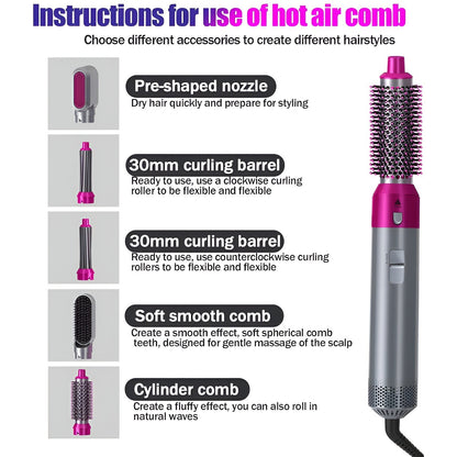 5-in-1 Hair Styler and Dryer Brush Set