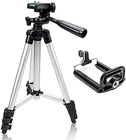 Lightweight Adjustable Tripod Stand with Universal Phone Holder